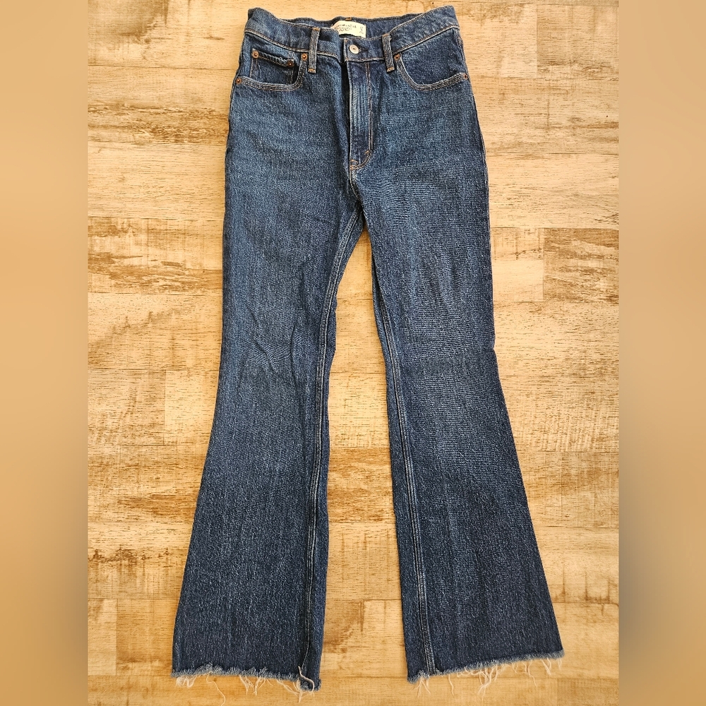 Abercrombie & Fitch Dark Blue Flare Jeans